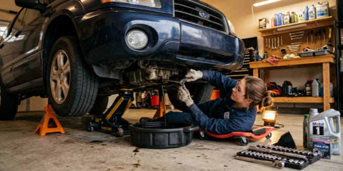 how to change car oil